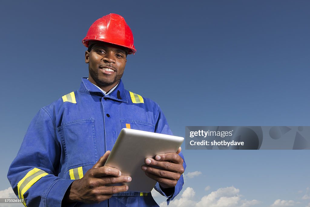 Construction Worker and PC