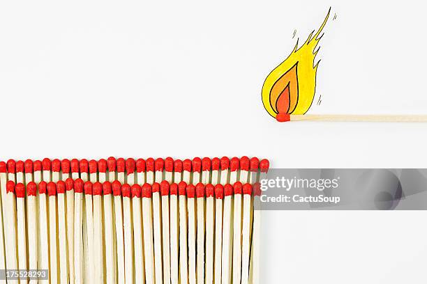 group of matches - wooden stick stock illustrations