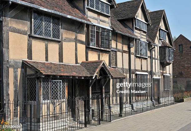 shakespeare's birthplace - geboren in stockfoto's en -beelden