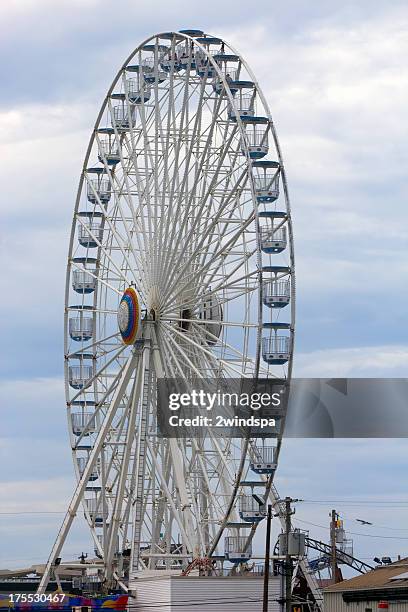 ferris wheel in ocean city, nj - midway stock pictures, royalty-free photos & images