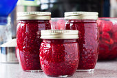 Making Raspberry Jam