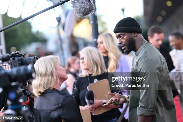 Aldis Hodge attends the 26th SCAD Savannah Film Festival on October 24, 2023 in Savannah, Georgia.