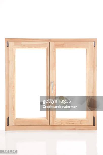 window frame on white - window frame stock pictures, royalty-free photos & images