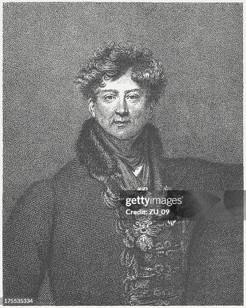 george iv (1762-1830), british king, engraving, published in 1882 - george iv of the united kingdom stock illustrations
