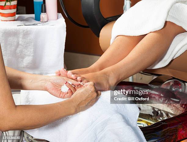 manicure - pedicure stockfoto's en -beelden