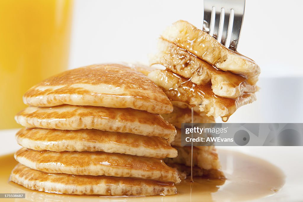 Fork in pancakes