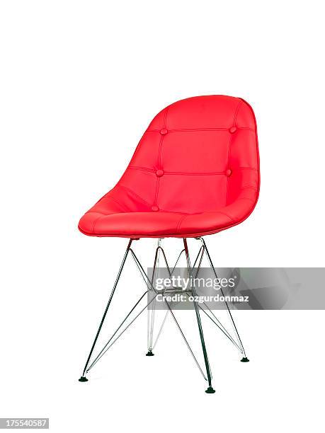 fauteuil rouge - cushion photos et images de collection