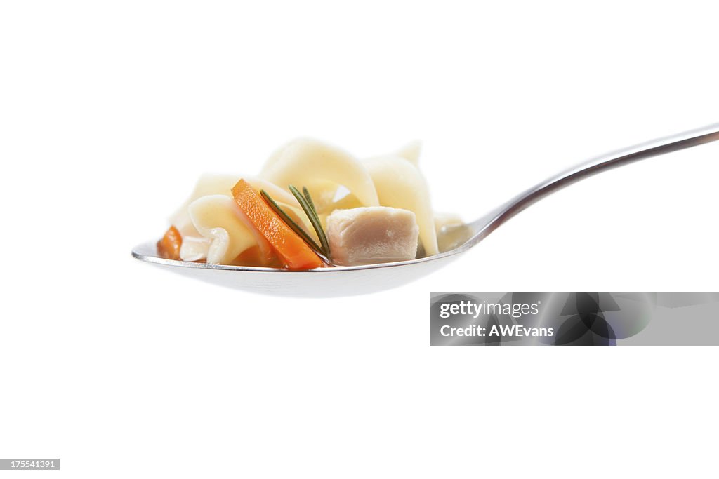 Spoonful of Chicken noodle soup