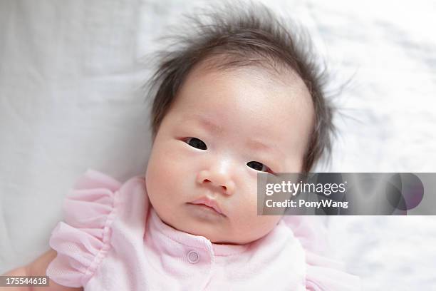 cute baby face - baby girls stock pictures, royalty-free photos & images