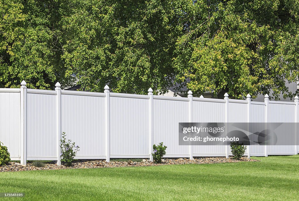 Vinyl fence