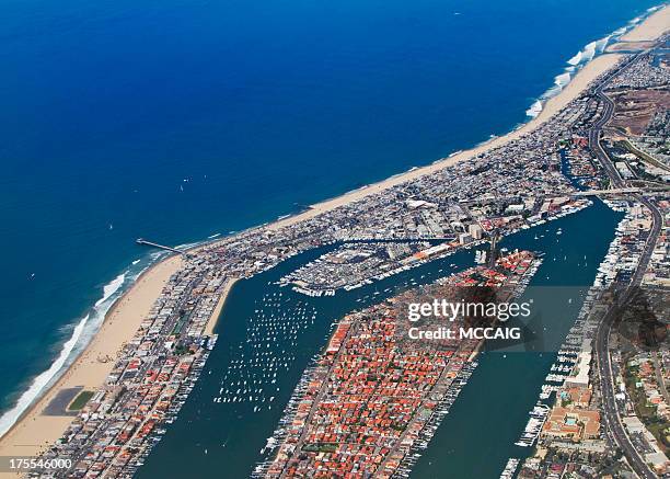 newport beach california - newport beach stockfoto's en -beelden