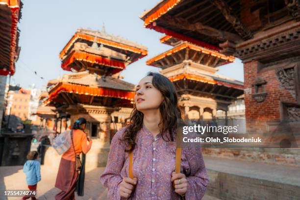 kathmandu stupa - shrine stock pictures, royalty-free photos & images