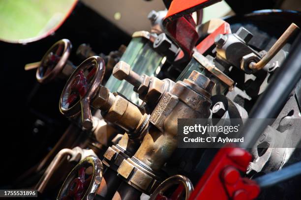 saddle tank steam engine cabin controls - lever stock pictures, royalty-free photos & images