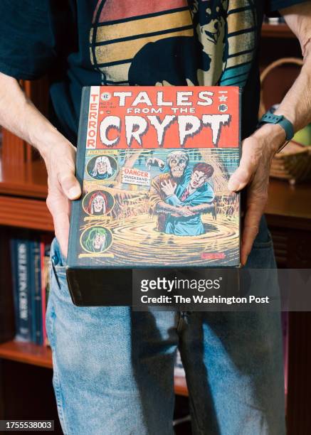 Best-selling author Stephen King gives a tour of his library at his home in Bangor, Maine on Monday, July 17, 2023. King, a proflific American writer...