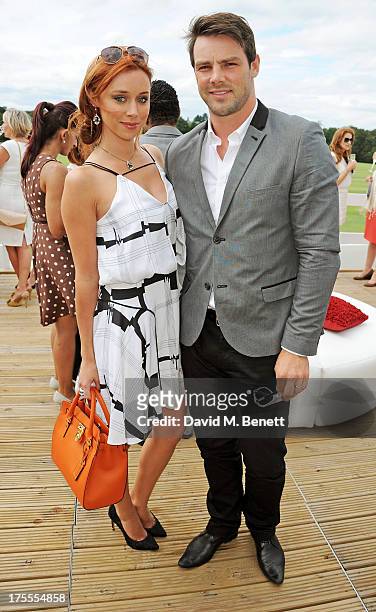 Una Healy and Ben Foden attend day 2 of the Audi Polo Challenge at Coworth Park Polo Club on August 4, 2013 in Ascot, England.
