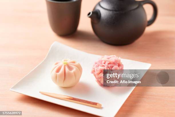 japanese confectionery - mashed sweet potato stock pictures, royalty-free photos & images