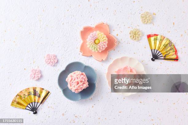 japanese confectionery - mashed sweet potato stock pictures, royalty-free photos & images