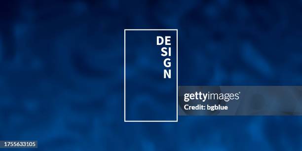 blue abstract background with blurred fluid shapes - dark blue marble background stock illustrations