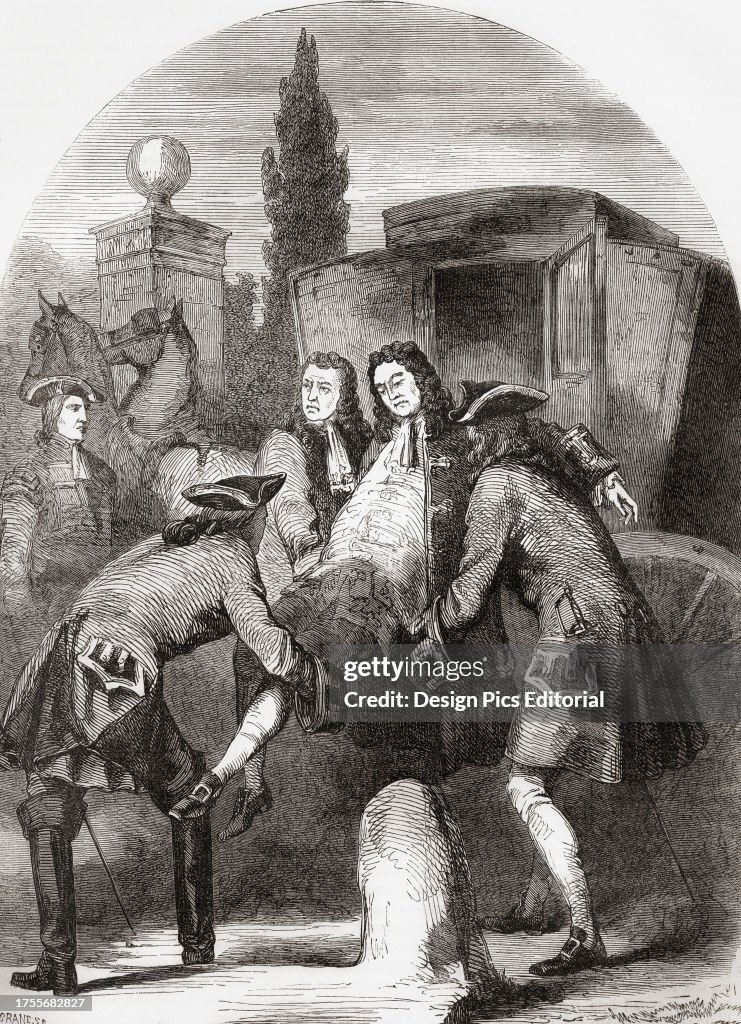 George I suffering a fit of apoplexy or a stroke, 9 June 1727 which led to his death two days later