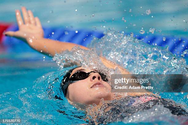 Elizabeth Beisel of the USA competes in the Swimming Women's Individual Medley 400m Final on day sixteen of the 15th FINA World Championships at...
