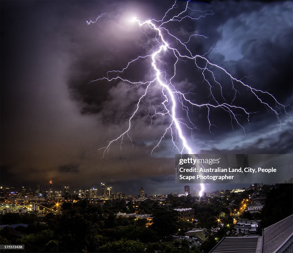 Sydney Summer Lightning Strike