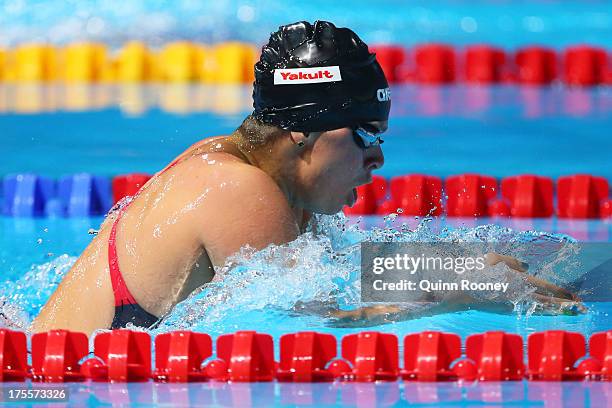 Elizabeth Beisel of the USA competes in the Swimming Women's Individual Medley 400m Final on day sixteen of the 15th FINA World Championships at...