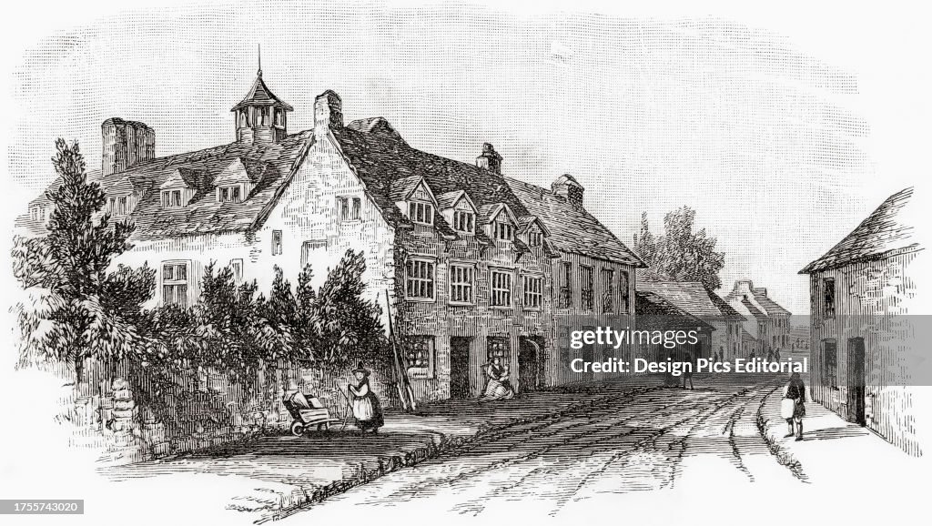 Prichard's house at Llandovery, Carmarthenshire, Wales, seen here in the 19th century