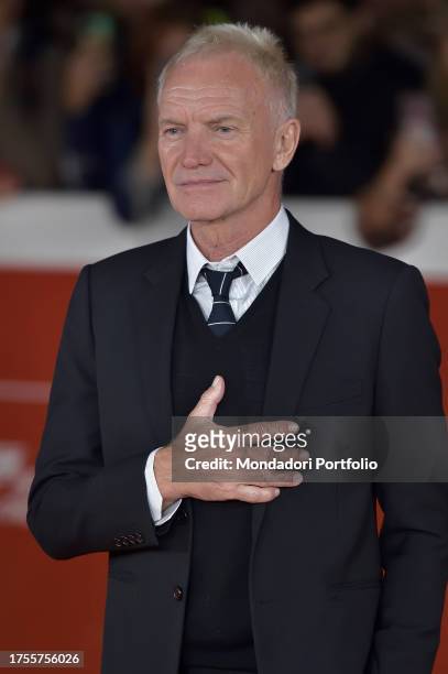 British singer Sting at Rome Film Fest 2023. Red Carpet Posso entrare? An Ode to Naples Red Carpet. Rome , October 23rd, 2023