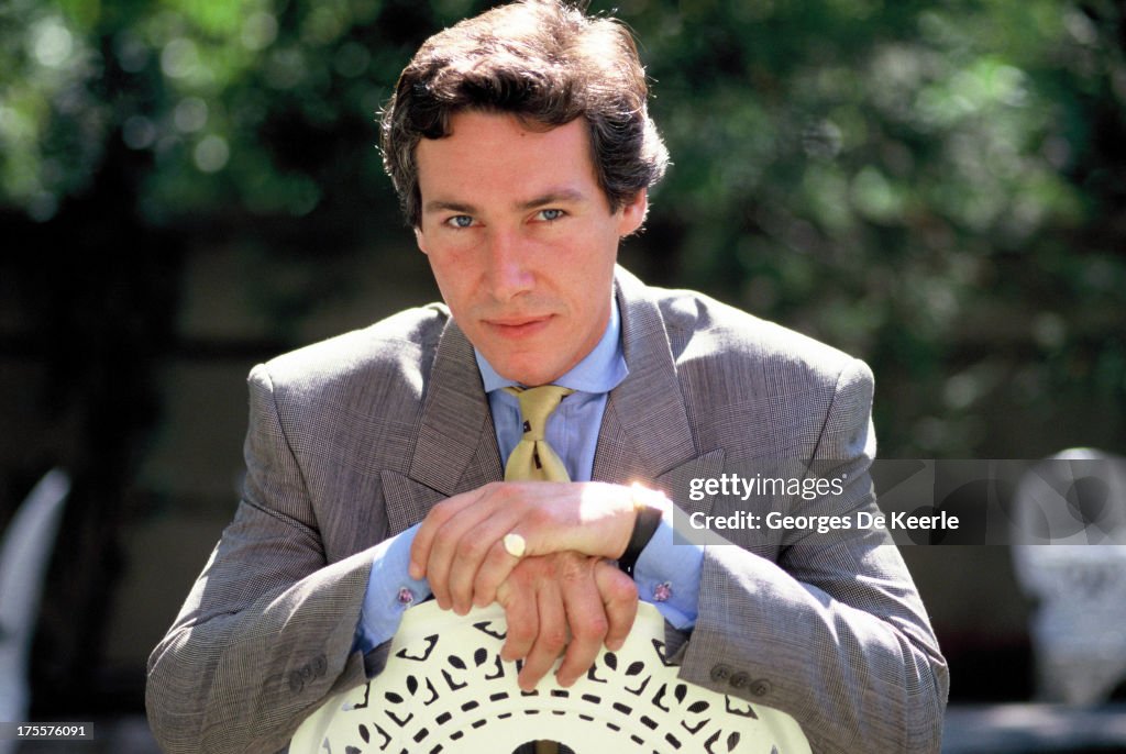 Simon Dutton Model Actor Simon Dutton poses in a shoot for the TV movie 'The Saint', in ...