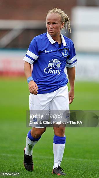 Jody Handley of Everton Ladies FC during the FA WSL match between Everton Ladies FC and Bristol Academy Women's FC at the Arriva Stadium on July 4,...