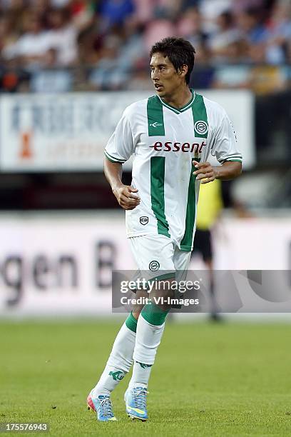 David Texeira of FC Groningen during the Dutch Eredivisie match between NEC Nijmegen and FC Groningen on August 3, 2013 at the Goffert stadium in...