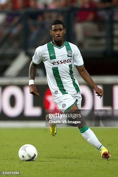 Giliano Wijnaldum of FC Groningen during the Dutch Eredivisie match between NEC Nijmegen and FC Groningen on August 3, 2013 at the Goffert stadium in...