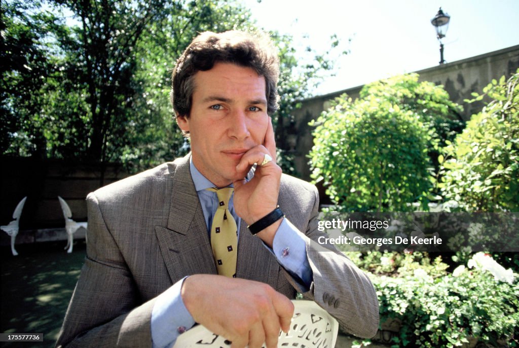 Simon Dutton Model Actor Simon Dutton poses in a shoot for the TV movie 'The Saint', in ...