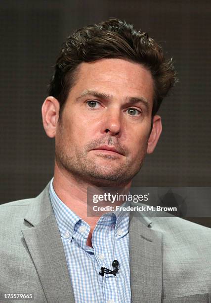 Actor Henry Thomas speaks onstage during the "Betrayal" panel discussion at the Disney/ABC Television Group portion of the Television Critics...