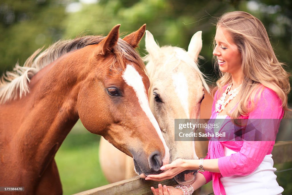 Woman with Horses