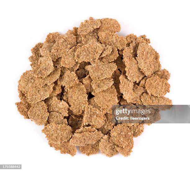 bran flake heap - bran stock pictures, royalty-free photos & images