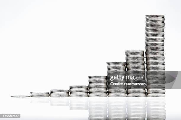 coins - twenty five cent coin stock pictures, royalty-free photos & images