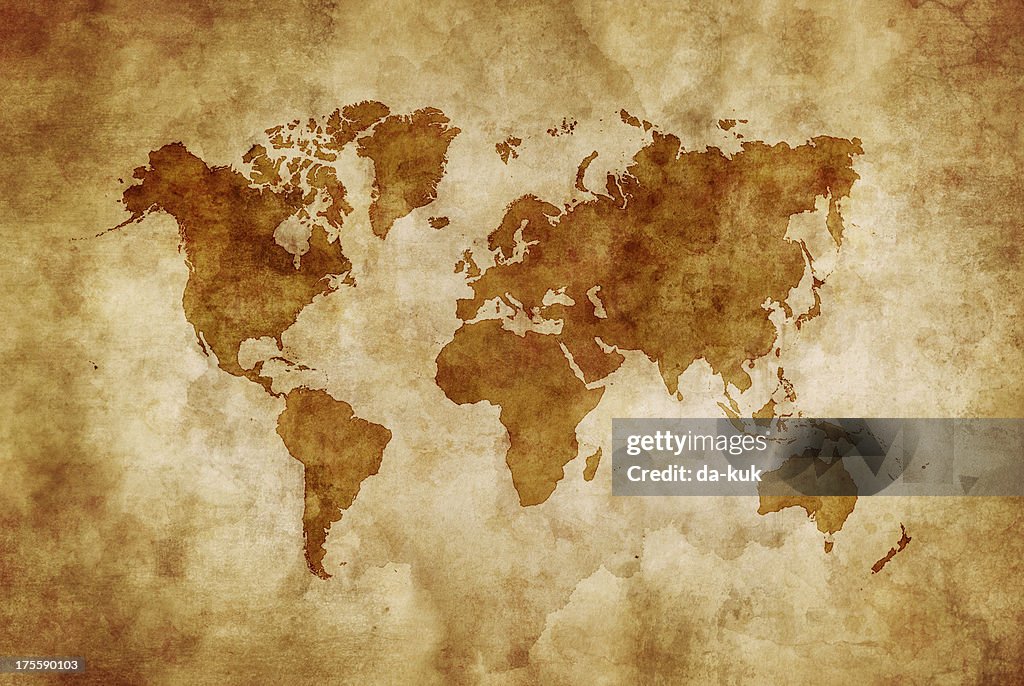 Map All Age Aged World Map High-Res Vector Graphic - Getty Images