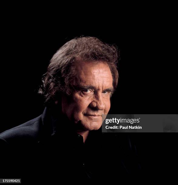 Portrait of Johnny Cash at the Star Plaza Theater, Merrilville, Indiana, May 2, 1994.