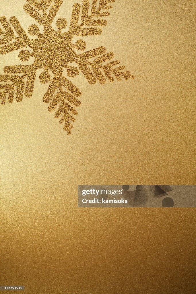 Gold Paper With Snowflake