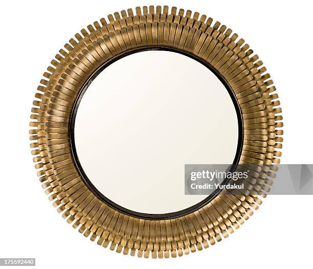 large mirror - picture frame white background stock pictures, royalty-free photos & images