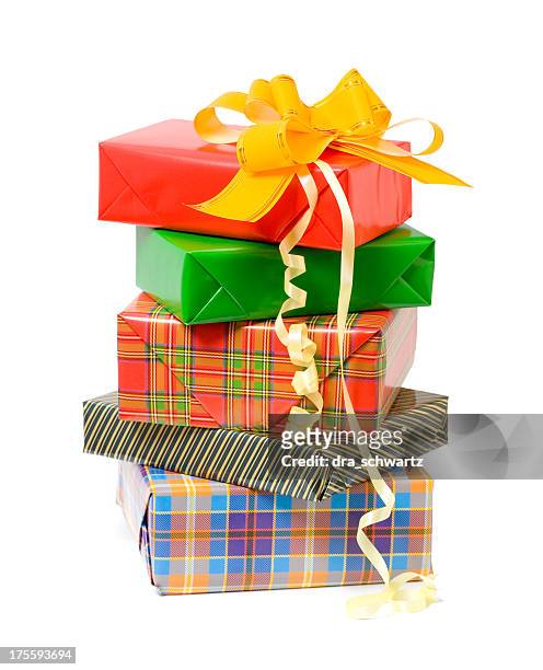 gifts boxes - pile of gifts stock pictures, royalty-free photos & images