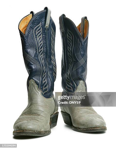pair of boots - cowboy boots stock pictures, royalty-free photos & images