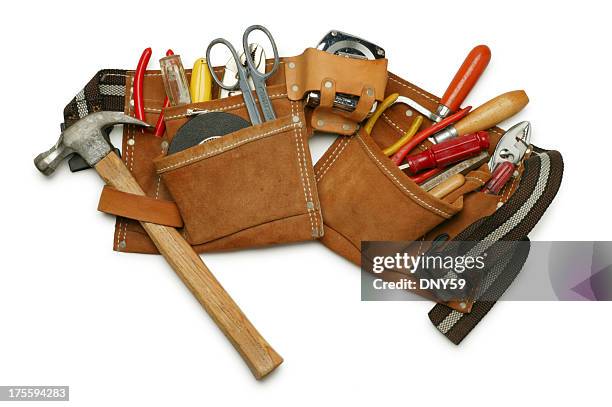 tool belt - tool belt stock pictures, royalty-free photos & images