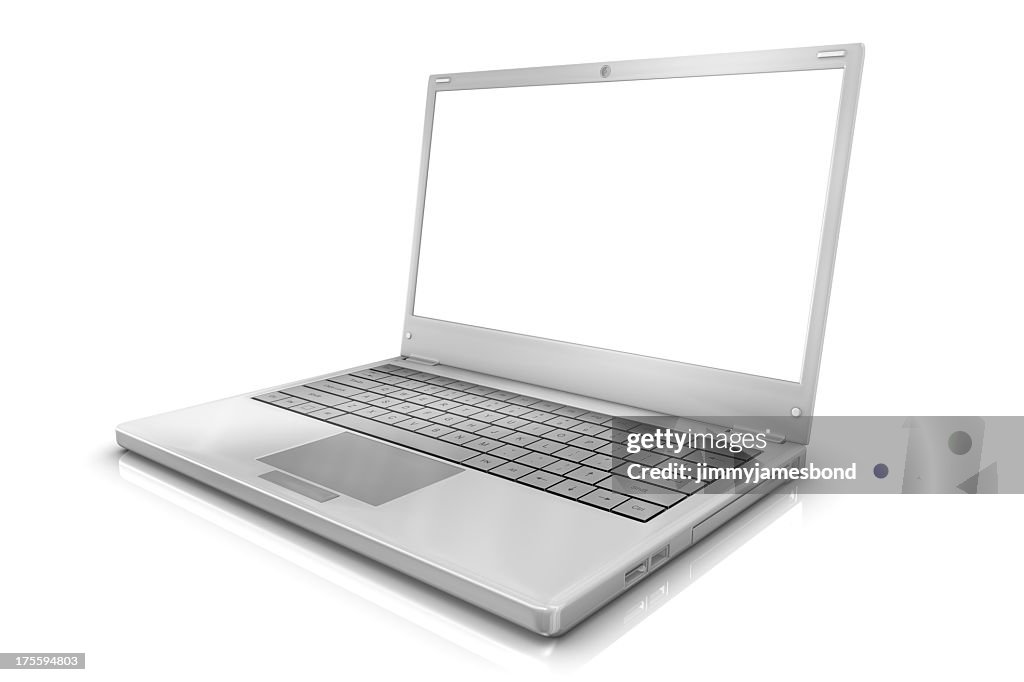 Blanc ordinateur portable