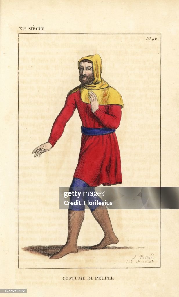 Common Man Examples Costume of the common man, 11th century. He wears a hood, short... News ...