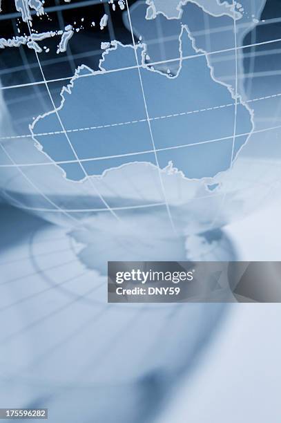 australien - globe australia stock-fotos und bilder