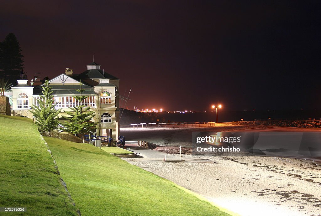 Night view looking over Cottesloe beach