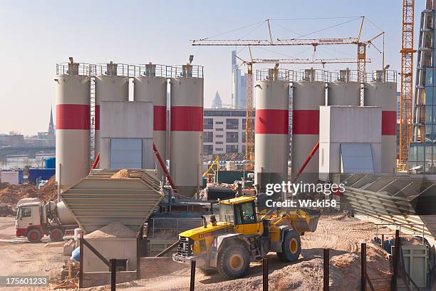 concrete plant - cement production stock pictures, royalty-free photos & images