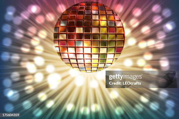 abstract splashy background with disco ball - reflective surface background stock illustrations